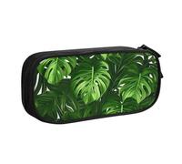 ZHONGSK Astuccio per matite di grande capacità, astuccio per cancelleria, matita con scomparti con cerniera, grazioso astuccio per matite | Monstera Deliciosa Banana Palm | Astuccio organizer per