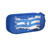 ZHONGSK Astuccio per matite di grande capacità, astuccio per cancelleria, matita con scomparti con cerniera, grazioso astuccio per matite | Bandiera blu dell'Honduras | Astuccio organizer per ragazzi