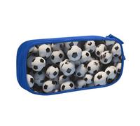 ZHONGSK Astuccio per matite di grande capacità, astuccio per cancelleria, matita con scomparti con cerniera, grazioso astuccio per matite | Soccer Sea | Astuccio organizer per ragazzi ragazze e