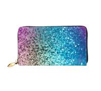 ZHONGSK Portafoglio da donna in pelle - Elegante portafoglio lungo con cerniera pochette - portamonete porta carte di credito organizer - foglie e coccinelle, Glitter Paillettes Spot, Taglia unica