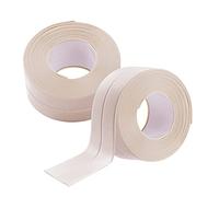 Zhongtou 2 Pezzi Nastro Sigillante Impermeabile Autoadesiva Nastro Profili in PVC Antimuffa Nastro Adesivi Nastro Sigillante per Bagno Cucina Mobili Angolo Parete Beige