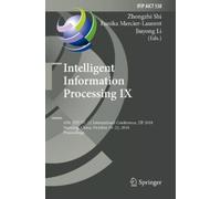 Zhongzhi Shi Intelligent Information Processing IX (Copertina rigida)