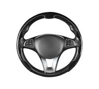 ZHOUBIN23 Coprivolante Auto per Ford Taurus VIII (Middle East) 2022 2023 2024 2025, Coprivolante Elastica del Volante Accessori Auto,Black-38cm