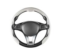 ZHOUBIN23 Coprivolante Auto per Ford Taurus VIII (Middle East) 2022 2023 2024 2025, Coprivolante Elastica del Volante Accessori Auto,White-38cm