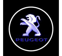 ZHOUFUDA 2 Pezzi Luci per Porte Auto per Peugeot 2008/3008/4008/5008, Luce di Benvenuto per Auto Personalizzata, Luci Portiera Auto Proiettore Logo