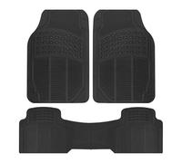 ZHOUFUDA 4 Pezzi Antiscivolo Abitacolo per Nissan Micra (2010-2017), Set Completi Tappeti Auto Tappetini Auto Gomma Tappeti Auto Sagomabili Ritagliabili Anteriori e Posteriori,Rear Connected