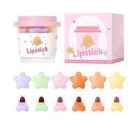 ZHOUJIE Mini Pillole Rossetto Set, 6 Colori Mini Rossetto Opaco Set Cute Capsule Rossetto Impermeabile Mini Capsule a Lunga Durata Rossetto Velluto Opaco lLip Stick
