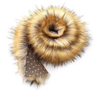 ZHOUMO Bordo in Pelliccia Sintetica per Cappuccio di Ricambio Con Nastro Liscio, per Realizzare Scialli e Finta Pelliccia