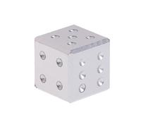 ZHOUSUFEN - Dadi in metallo a 6 lati da 16 mm da 0,63 pollici con numeri digitali, angoli quadrati per giochi da tavolo educativi per bambini
