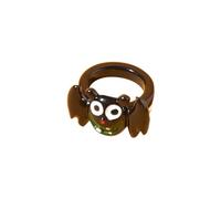ZHOUSUFEN Divertente pipistrello Spettro Zucca Anelli Dolce Cool Cartoon Big-Eyed Crystal Anelli Fidanzate Esagerato Gioielli di Halloween
