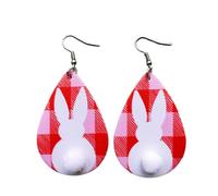 ZHOUSUFEN Eleganti orecchini pendenti in pelle con motivo unico, accessorio alla moda per l'uso quotidiano, As Shown, lega di cuoio