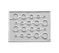 ZHOUSUFEN - Fustelle da taglio a forma di goccioline d'acqua, per inviti di nozze, stella, cuore, amore, metallo, stencil per realizzare biglietti