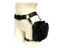 ZHOUSUFEN Marsupio medievale da gamba con cintura in vita steampunk marsupio coscia marsupio in pelle marsupio moto cintura goccia gamba borsa