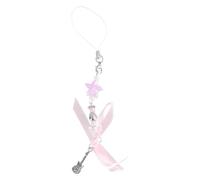 ZHOUSUFEN Moda Bowknot Star Bead Hangings Pendente Dolce Telefono Strap Bag Decorazione Portatile Hangings Lanyard per Ragazze Donne