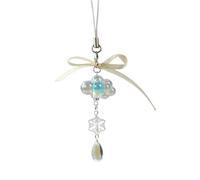 ZHOUSUFEN Moda Fiore Nappe Perline Pendenti Dolce Telefono Strap Bag Decorazione Portatile Appendi Cordino per Ragazze Donne