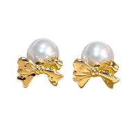 ZHOUSUFEN - Orecchini con fiocco dal design elegante, accessorio per l'orecchio, gioielli per le donne alla moda