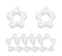 ZhouWei 100 Pezzi Anello Clip Palloncino, Riutilizzabili Clip Palloncinato Porta Palloncini di Plastica Forma di Fiori Supporto Palloncini, per Eventi di Nozze Forniture per Feste di Compleanno