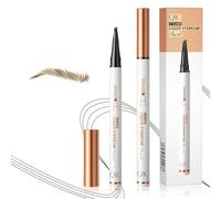 ZhouWei Matita Sopracciglia Microblading, Micro Eyebrow Pencil Impermeabile 3D Penna Sopracciglia Lunga Durata Resistente Alle Sbavature Crea Trucco Naturale di Lunga Durata Fine, Marrone Chiaro