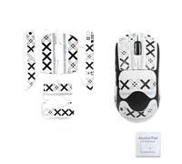 ZhouWei Mouse Grip Tape, Mouse Grip Tape Assorbe il Sudore, Bianco Nastro Antiscivolo, Adesione Forte e Stabile, per Giocatori ed Esports Uomini (11 * 9.6 * 0.7 cm)