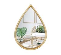 ZHOUXIAO Specchio da Parete Irregolare Decorativo, Specchio a Forma d'oro per Arredamento di Parete, specchi a Forma di Goccia d'Acqua per Arredamento di Soggiorno 60x40cm
