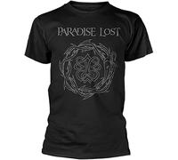 zhouxiaojian Paradise Lost Logo T-Shirt Short Sleeve Cotton Black Men Size S to 5XL HC1347 Black L