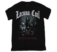 zhouxiaojian VTG Lacuna Coil Band Tour Heavy Cotton Black all Size Unisex Shirt MM1050 Black XXL