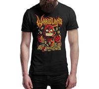 zhouxiaojian Wario Land Halloween T-Shirt Adults & Kids Horror Movie & Gaming T-Shirts Men Black XL