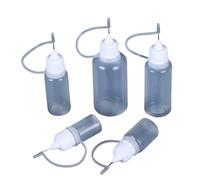ZHOUXYFDC Bottiglia Squeeze 5ml 10ml 30ml 50ml 100ml Punta dell'ago Spremere la Bottiglia di Colla Bottiglia di erogazione in plastica PE Contenitore for Olio di Vernice(50 Pieces,120ml)