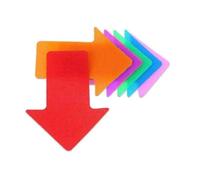 ZHOUXYFDC Cassetta Portachiavi 30 pezzi di gioco da pavimento a punti, strumenti didattici for lo sport sociale, marcatori for tappeti, adesivi colorati for sedersi, marcatori for tappeti(Arrow)