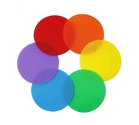 ZHOUXYFDC Cassetta Portachiavi 30 pezzi di gioco da pavimento a punti, strumenti didattici for lo sport sociale, marcatori for tappeti, adesivi colorati for sedersi, marcatori for tappeti(Round)