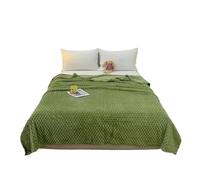 ZHOUXYFDC Coperta Coperte scozzesi invernali for letti Divano caldo di lusso Coperta Soffici coperte Copridivano letto king size Biancheria da letto imitazione(Light green,200x230cm About1.4kg)