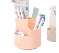 ZHOUXYFDC Portapenne Da Scrivania 1pc Rotating Pen Holder, Office Student Desktop Pen Storage Box, Office Storage Three-hole Makeup Brush Box(Color2)
