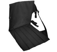 ZHOUXYFDC Stuoia Mare Con Schienale Sedia da campeggio portatile, sgabello pieghevole, ultraleggero, da spiaggia, picnic, pesca, barbecue, cuscino, sedili comodi con schienale, mobili morbidi(Black)