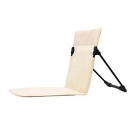 ZHOUXYFDC Stuoia Mare Con Schienale Sedia pieghevole leggera e comoda da campeggio all'aperto, sedia da spiaggia for il tempo libero, sedia portatile singola con schienale(Beige)