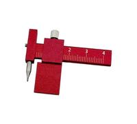 ZHOUYQX Traccialinee parallele ad Alta precisione per modellismo con Larghezza Regolabile e Struttura in Lega di Alluminio, Rosso