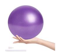 ZHOUZHOU Palla da Yoga, 25cm, Morbida per Pilates e Core Training, Anti-Burst, Gonfiabile, Viola