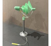 ZHOZHUT 10W 12V Generatore Eolico A Micro Spirale, Microgeneratore Eolico, Permanenti Modelli Di Turbine Eoliche Con Luce LED, Modello Di Turbina Eolica Di Archimede Per La Ricerca, L'Istruzione,Verde