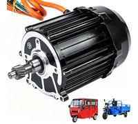 ZHOZHUT 48V-72V Motore Differenziale per Triciclo Elettrico 550W-1200W Motore con Albero A 5 Fori E 16 Denti con Scatola di Derivazione, Motore con Anima in Rame Puro per Tricicli Elettrici,1200w,48V