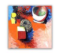 ZHPLIX Renato Guttuso Stampe d'arte Riproduzioni Dipinti Famosi Natura Morta giclée Stampe su tela Arte della parete 30x30cm Senza Cornice