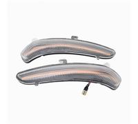 ZHQDRCY 2PCS per Citroen per C3 per C4 Dinamica LED Specchio Laterale Lampeggiante Luci Sequenziale Indicatore Direzione Lampade Specchietto Retrovisore Luci Blinker(Dynamic Crystal)