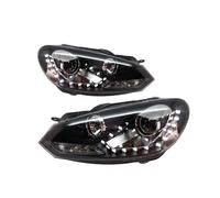 ZHQDRCY Gruppo Faro per Auto per VW per Golf 6 MK6 2010-2014 Fari A LED Sinistro E Destro 2 Pezzi Coppia Gruppo Faro per Auto LED Fendinebbia Lampada Corsa Diurna