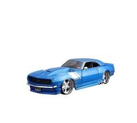 ZHRDWE 1:24 Per Chevrolet Camaro Z/28 1968 Blu Modello Auto Metallo Pressofuso Esposizioni Statiche Giocattoli Interattivi Regali Auto Giocattolo