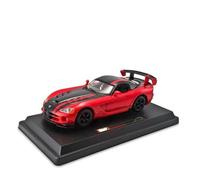 ZHRDWE 1:24 Per Dodge Viper SRT 10 ACR Modello Di Auto Da Corsa In Lega Rossa Veicoli Pressofusi Appassionati Adulti Ragazzi Regalo Auto Giocattolo
