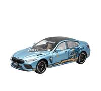 ZHRDWE 1:24 Per M8 MANHART Supercar Modello Metallo Pressofuso Con Porta Aperta Tirare Indietro Auto Giocattolo Con Luci E Suoni Regalo Auto Giocattolo(Blu)