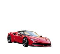 ZHRDWE 1:24 Per SF90 SF90XX Modello In Lega Pressofusa Modello Di Auto Giocattolo Da Corsa Veicoli Modello Perfetto Per Giocare O Esporre Auto Giocattolo(Rosso)