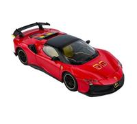 ZHRDWE 1:24 Per SF90 SF90XX Nero Rosso Lega Diecast Modello Giocattolo Auto Perfetto Per Giocare O Esporre Auto Giocattolo(Rosso)