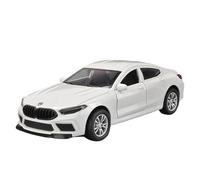 ZHRDWE 1/32 Per Coupe M8 MH8 Modello Pressofuso Auto Giocattolo Da Collezione Suono Luce Gioco Per Interni Ed Esterni Auto Giocattolo(White)