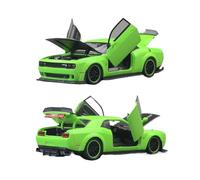 ZHRDWE 1:32 Per Dodge Challenger SRT Redeye Hellcat Modello Auto Da Corsa Giocattoli Veicolo Gioco Per Interni Ed Esterni Auto Giocattolo(verde)