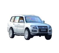 ZHRDWE 1:32 Per Mitsubishi PAJERO Modello Di Auto In Lega Diecast Veicoli Giocattolo Suono Luce Dinamico Interattivo Decorazione Regalo Auto Giocattolo(White)