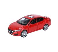 ZHRDWE 1:32 Per Nissan Sylphy Rosso Nero Bianco Modello Pressofuso Auto Giocattolo Lega Suono Luce Regalo Auto Giocattolo(Rosso)